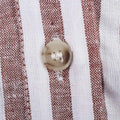 Women's Shirt With a Collar and Wide Sleeves Simple Stripes Single Breasted Shirt