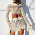 Bow-tie Printed One Piece Swimsuit and Pants and Skirt - Norellé