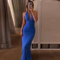 Halter Backless Long Dress For Women