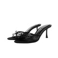 High Quality Women Shoes Bow Knot Leopard Print High Heel