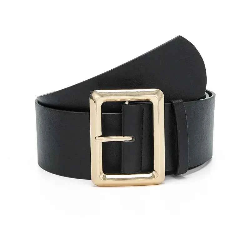 Vintage Large Buckle Fashionable Women's Wide Belt