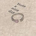 Niche High Sense Opal Love Heart-shaped Ring - Norellé