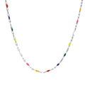 Colored Niche Beads Stainless Steel Lip Chain Necklace - Norellé