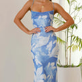 Women's Printed Sleeveless Vest Camisole Slim Hip Dress - Norellé