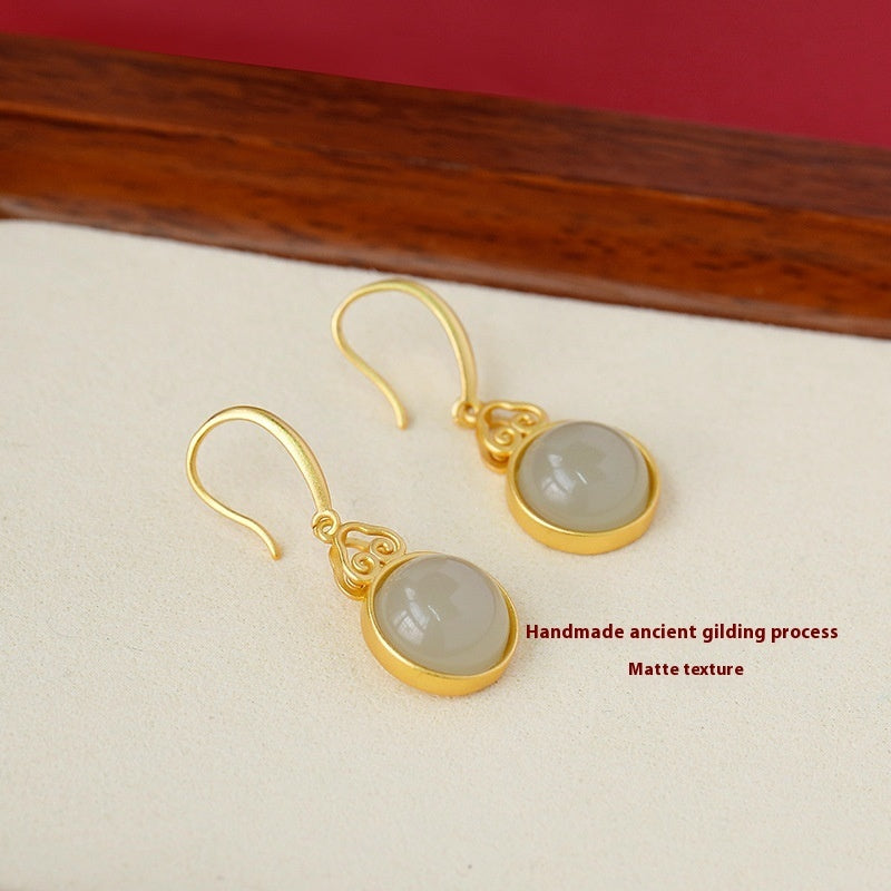 Ancient French Style Earrings New Chinese Style Hanfu Retro - Norellé