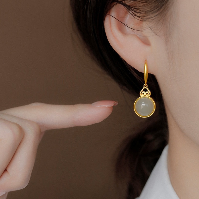 Ancient French Style Earrings New Chinese Style Hanfu Retro - Norellé