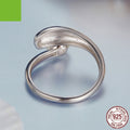 Simple Temperament Shell Pearls Open Ring - Norellé