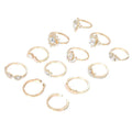 Women's Vintage Water Drop Diamond Ring Suit - Norellé