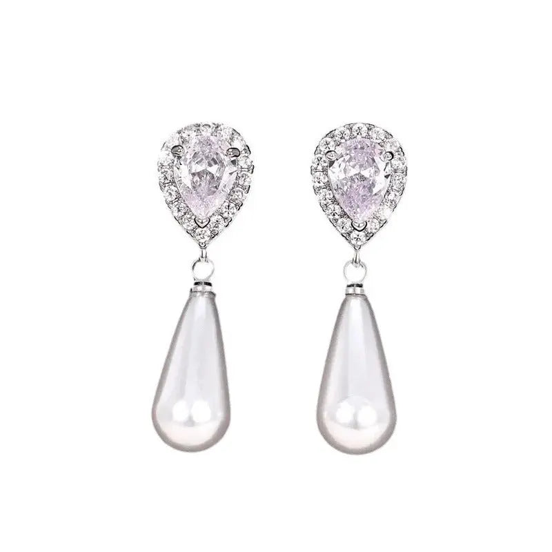 Water Drop Creative Drop Earrings Inlay - Norellé