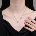 Double Starfish Full Diamond Necklace Female Fashion Special-interest - Norellé